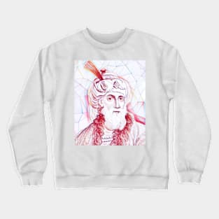 Flavius Josephus Portrait | Flavius Josephus Artwork | Line Art Crewneck Sweatshirt